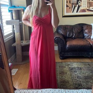 Pink long princess dress